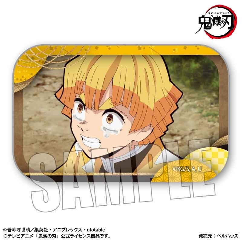 【グッズ-バッチ】テレビアニメ「鬼滅の刃」竈門炭治郎 立志編 メモリーズスクエア缶バッジ 我妻 善逸【再販】