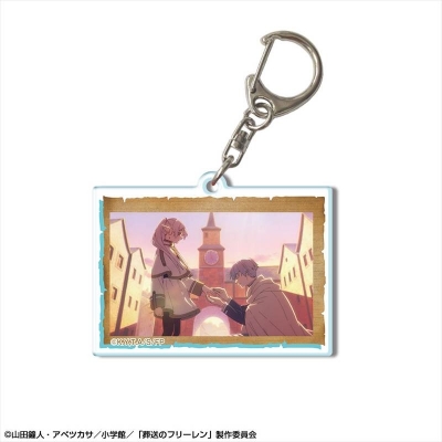 【グッズ-キーホルダー】TVアニメ「葬送のフリーレン」 アクリルキーホルダー デザイン19(フリーレン&ヒンメル)【再販】