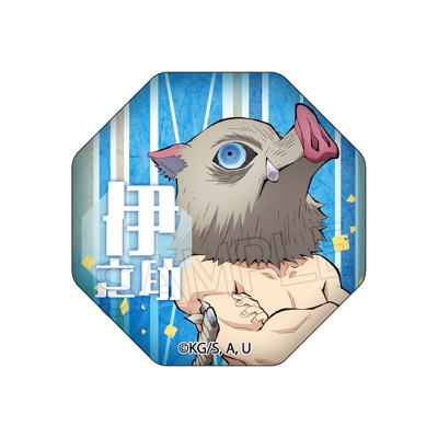 【グッズ-マグネット】鬼滅の刃 ガラスマグネットvol.6 嘴平伊之助【再販】