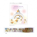 【グッズ-テープ】劇場版 夏目友人帳 「トリプルニャンコ先生」金箔マスキングテープ【再販】の画像