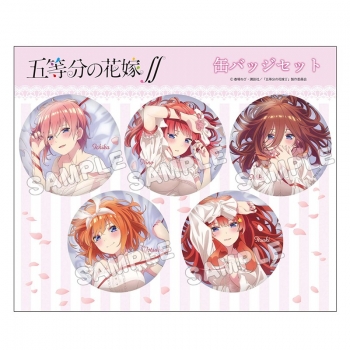 グッズ-バッチ】五等分の花嫁∬ 描き下ろし缶バッジ5個セット 