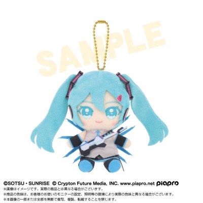 【グッズ-マスコット】ガンダム45周年×初音ミク Chibiぬいおすわりマスコット 初音ミク×ストライクフリーダムガンダム弐式【再販】