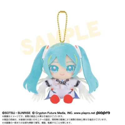 【グッズ-マスコット】ガンダム45周年×初音ミク Chibiぬいおすわりマスコット 初音ミク×ウイングガンダムゼロEW【再販】