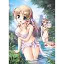 【グッズ-タペストリー】穢翼のユースティア B2タペストリー(フィオネ&エリス&ティア/水浴び)Wスエード【再販】の画像