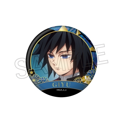 【グッズ-バッチ】鬼滅の刃 螺鈿風シリーズ 缶バッジ Vol.4 冨岡義勇【再販】