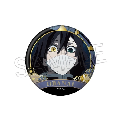 【グッズ-バッチ】鬼滅の刃 螺鈿風シリーズ 缶バッジ Vol.4 伊黒小芭内【再販】
