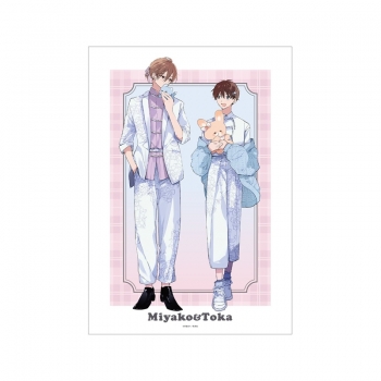 グッズ-ポスター】ハレルヤベイビー 仔縞楽々先生 描き下ろし 呉 都&桜 