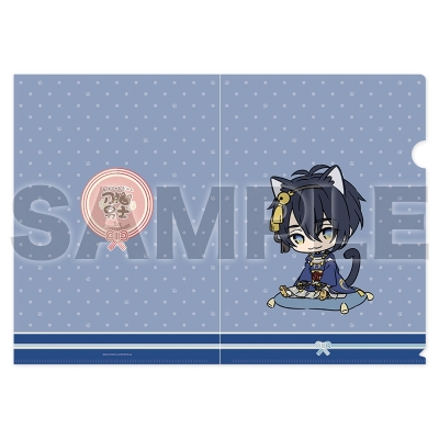 【グッズ-クリアファイル】刀剣乱舞ONLINE 刀猫男士 一周年記念クリアファイル01:三日月宗近【再販】