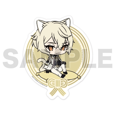 【グッズ-ステッカー】刀剣乱舞ONLINE 刀猫男士 二周年記念ステッカー01:髭切【再販】