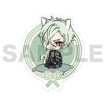 【グッズ-ステッカー】刀剣乱舞ONLINE 刀猫男士 二周年記念ステッカー02:膝丸【再販】
