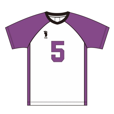 【グッズ-Tシャツ】ハイキュー!! ユニフォーム 白鳥沢学園高校 天童 覚 L【再販】