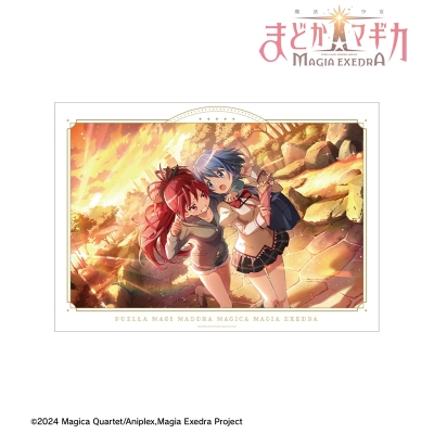 【グッズ-ポスター】魔法少女まどか☆マギカ Magia Exedra 似たもの同士? A3マット加工ポスター【再販】