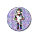 【グッズ-バッチ】TVアニメ「魔法少女まどか☆マギカ」 描き起こし 暁美ほむら 魔法少女衣装ver. Art by 小津 ホログラム75mm缶バッジ【再販】の画像