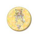 【グッズ-バッチ】TVアニメ「魔法少女まどか☆マギカ」 描き起こし 巴マミ アニマルコーデver. Art by 小津 ホログラム75mm缶バッジ【再販】の画像