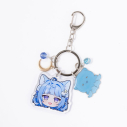 【グッズ-チャーム】バーチャルYouTuber 海月雲ろあ モデル キーチャームの画像