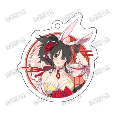 【グッズ-キーホルダー】『閃乱カグラ』 描き下ろしアクリルキーホルダー【和風バニーver.】①飛鳥【再販】