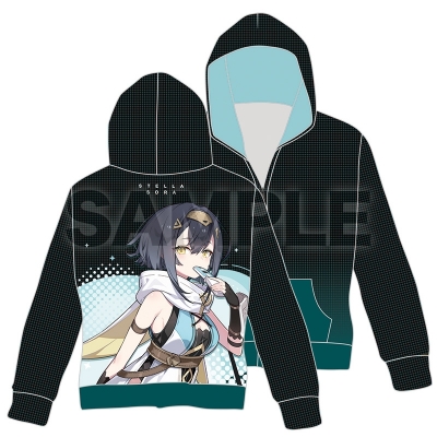 【グッズ-ジャンパー・コート】ステラソラ フルプリントパーカー001:コハク【再販】