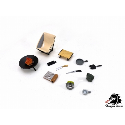 【フィギュア-パーツ】DH-E004 キャンプ装備セットB 1/12【再販】