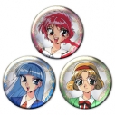 【グッズ-バッチ】魔法騎士レイアース メタリック缶バッジ3個セット 光&海&風 vol.2【再販】の画像