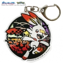 【グッズ-キーホルダー】ポケットモンスター 切り絵シリーズ アクリルキーホルダー ヒバニー【再販】の画像