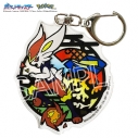 【グッズ-キーホルダー】ポケットモンスター 切り絵シリーズ アクリルキーホルダー エースバーン【再販】の画像