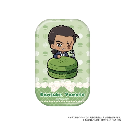 【グッズ-バッチ】名探偵コナン 長方形型缶バッジ 大和敢助SD(マカロンコレクションvol.1)【再販】