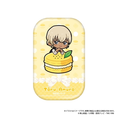 【グッズ-バッチ】名探偵コナン 長方形型缶バッジ 安室透SD(マカロンコレクションvol.1)【再販】