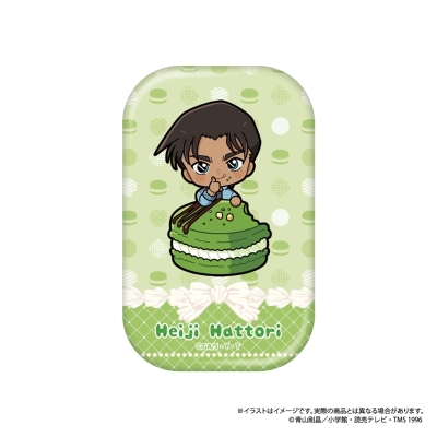 【グッズ-バッチ】名探偵コナン 長方形型缶バッジ 服部平次SD(マカロンコレクションvol.2)【再販】