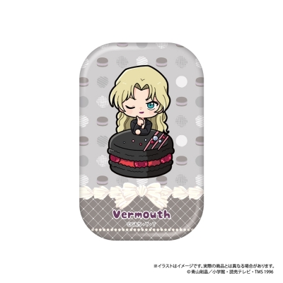 【グッズ-バッチ】名探偵コナン 長方形型缶バッジ ベルモットSD(マカロンコレクションvol.2)【再販】