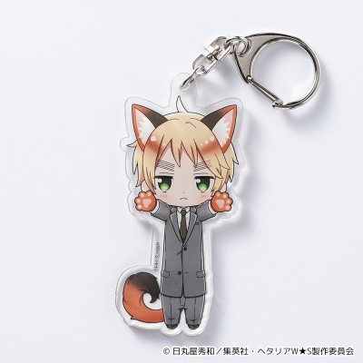 【グッズ-キーホルダー】ヘタリアWorld★Stars のび猫アクリルキーホルダー(イギリス)【再販】