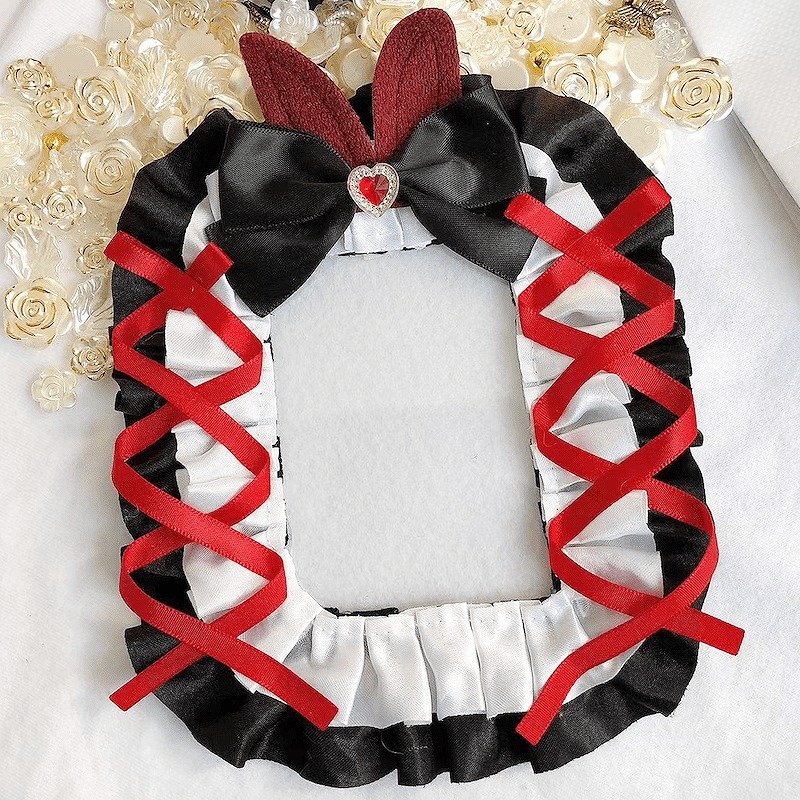 【グッズ-トレカケース】ノンキャラオリジナル うさ耳付きトレカケース ／RD【G.triGer】