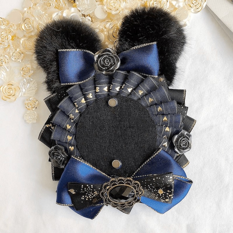 【グッズ-マグネット】ノンキャラオリジナル うさ耳付きロゼット／NV【G.triGer】