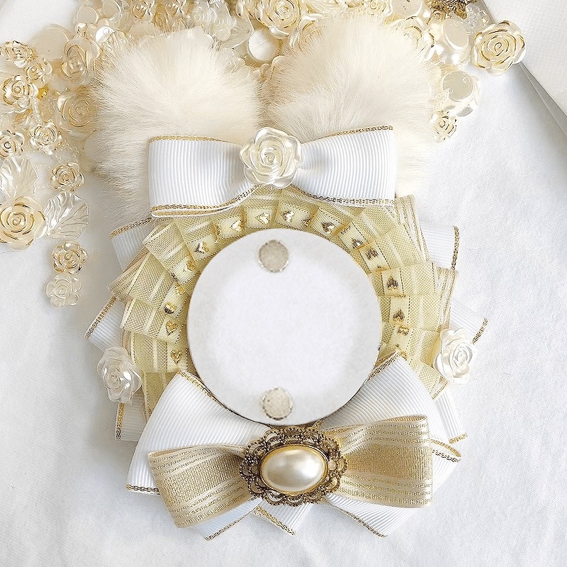 【グッズ-マグネット】ノンキャラオリジナル うさ耳付きロゼット／WH【G.triGer】