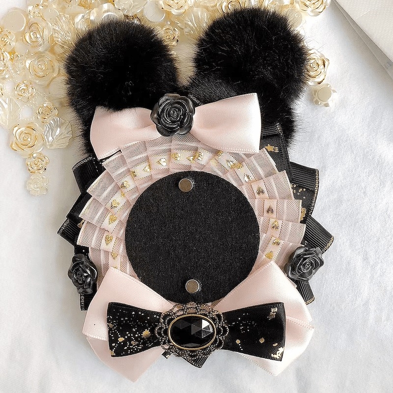 【グッズ-マグネット】ノンキャラオリジナル うさ耳付きロゼット／PK【G.triGer】