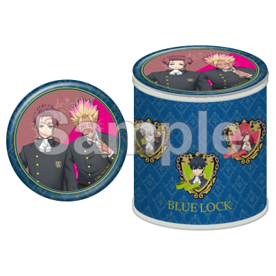 【グッズ-小物入れ】ブルーロック 缶ミラー付き缶ケース BLUE LOCK ACADEMY (冴・士道)【再販】