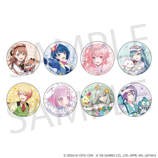 【グッズ-バッチ】プロジェクトセカイ カラフルステージ! feat. 初音ミク ×サンリオキャラクターズ グリッター缶バッジコレクション C【再販】