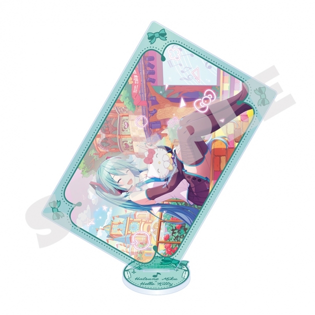【グッズ-スタンドポップ】プロジェクトセカイ カラフルステージ! feat. 初音ミク ×サンリオキャラクターズ カード型アクリルスタンド 初音ミク①【再販】