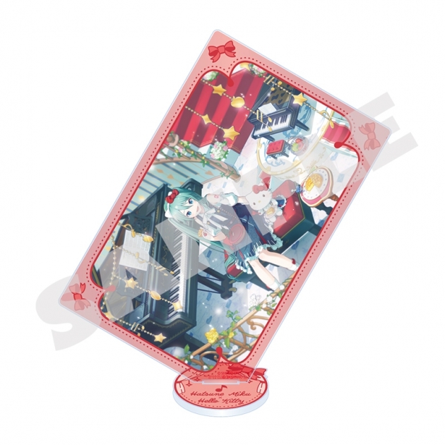 【グッズ-スタンドポップ】プロジェクトセカイ カラフルステージ! feat. 初音ミク ×サンリオキャラクターズ カード型アクリルスタンド 初音ミク②【再販】