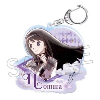 【グッズ-キーホルダー】魔法少女まどか☆マギカ ヴィンテージシリーズ アクリルキーホルダー Vol.2 暁美 ほむら【再販】
