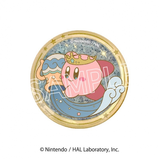 【グッズ-マグネット】星のカービィ KIRBY ホロスコープ・コレクション キラキラガラスマグネット K みずがめ座【再販】