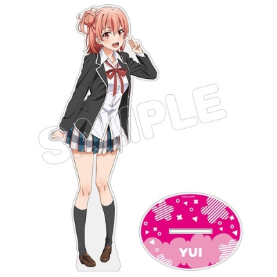 【グッズ-スタンドポップ】やはり俺の青春ラブコメはまちがっている。続 アクリルフィギュアL/由比ヶ浜結衣 制服Ver.【再販】