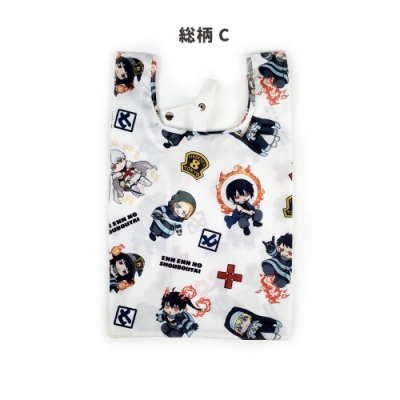 【グッズ-バッグ】炎炎ノ消防隊 エコバッグ 小 03.総柄C