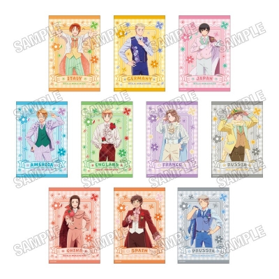 【グッズ-カード】アニメ「ヘタリア World★Stars」 描き下ろしイラストカードセット【フラワーパレードver.】【再販】