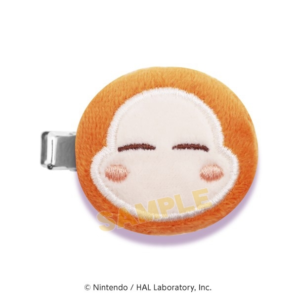 【グッズ-ヘアバンド】星のカービィ もふもふヘアクリップ ⑨ワドルディ すやすや (フェイス)【再販】