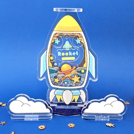 【グッズ-スタンドポップ】ノンキャラオリジナル 推しを入れるあのやつ Rocket-toy-【にじ丸商店】