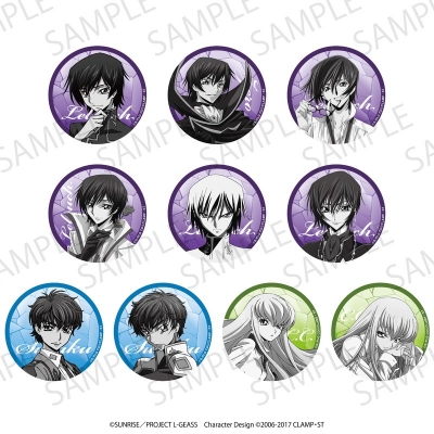 【グッズ-バッチ】コードギアス 反逆のルルーシュ トレーディングラメ缶バッジ【再販】