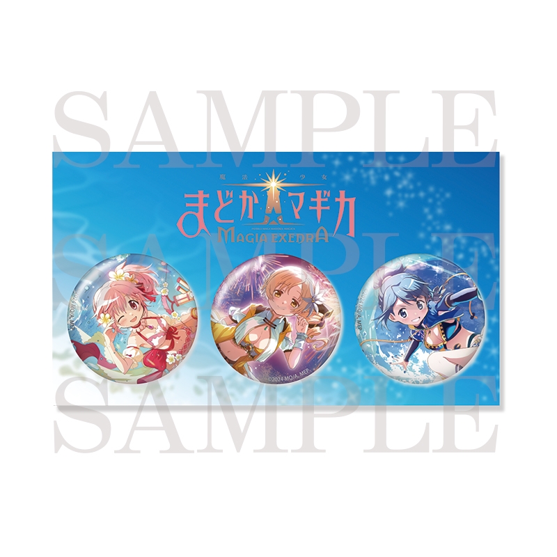 【Goods - Badge】 Puella Magi Madoka Magica MagiaExedra Can Badge Set of 3 【Reprint】