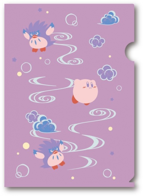 【グッズ-クリアファイル】星のカービィ クリアファイル ふわふ和コレクション ⑨流水文(クー)【再販】