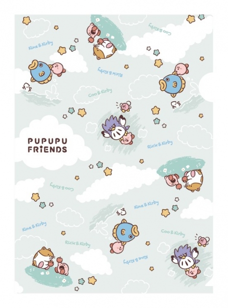【グッズ-クリアファイル】星のカービィ クリアファイル プププ・フレンズ ②カービィとなかまたち【再販】