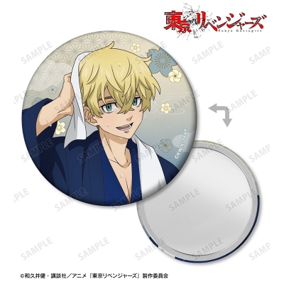 【グッズ-ミラー】TVアニメ『東京リベンジャーズ』 描き下ろし 松野 千冬 温泉浴衣ver. 缶ミラー【再販】